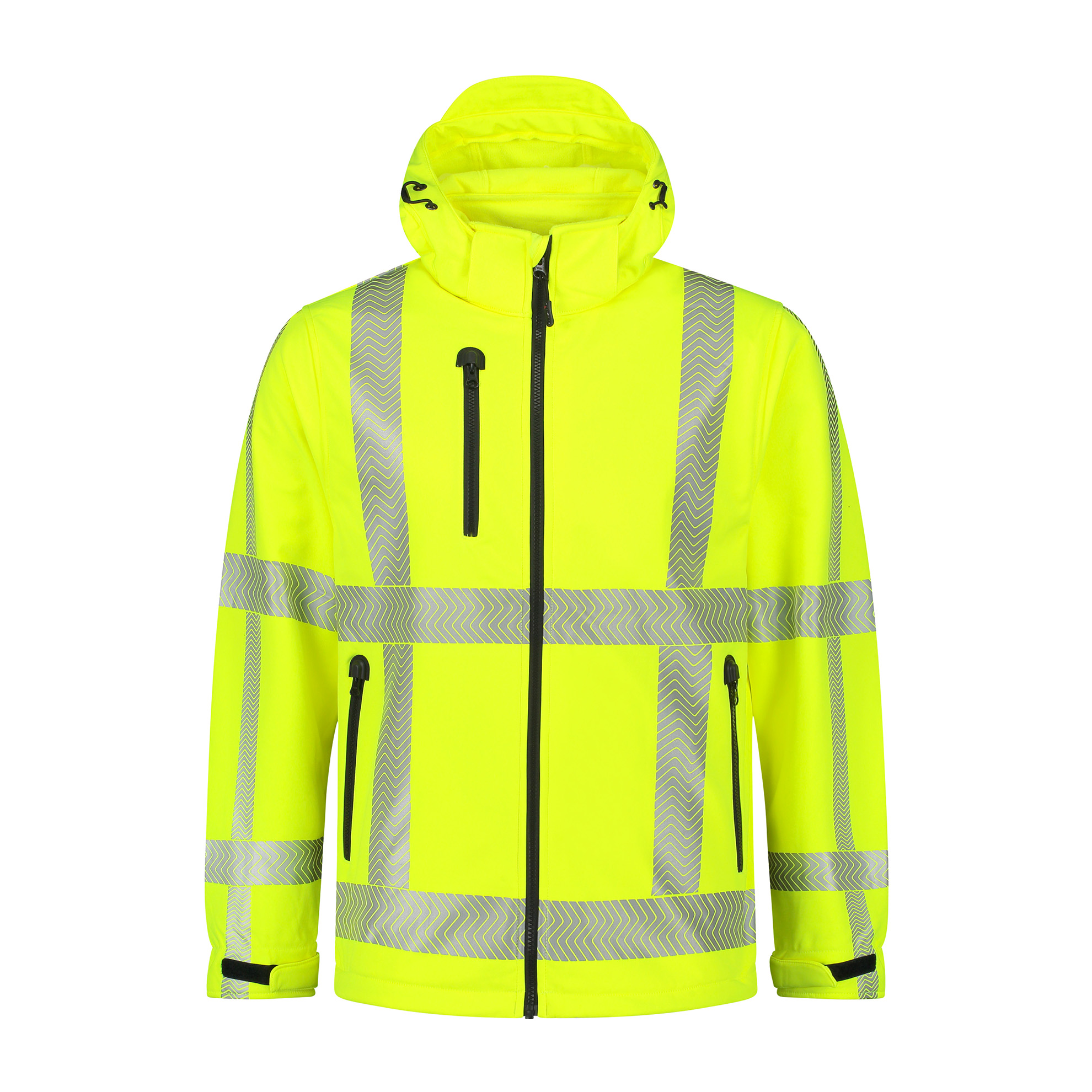 Santino Hooded Softshell Vigo Fluor Yellow Gr. XL