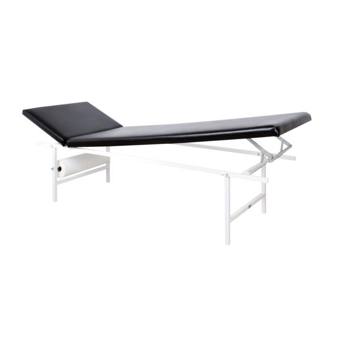 Ruheraumliege Stahlrohr Kopf-u.Fußteil verst.,schwarz