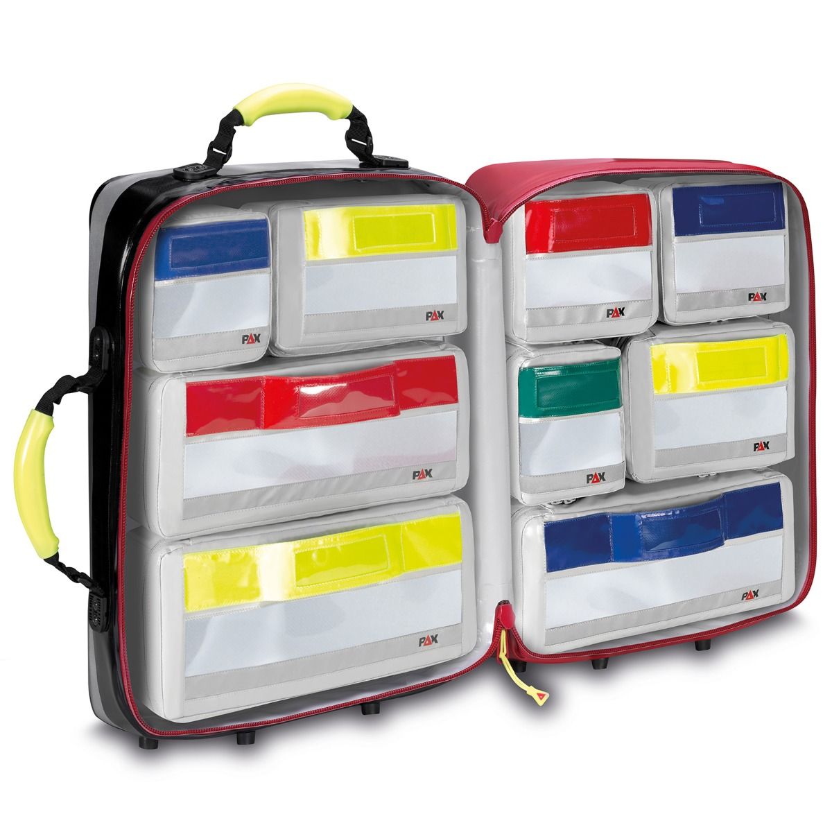 Notfallrucksack P5/11 L Klarsichtmodulset 1 + 2, PAX-Tec + in dunkelblau