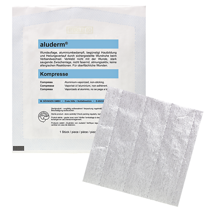 Aluderm® Kompresse einzeln 10 x 10 cm