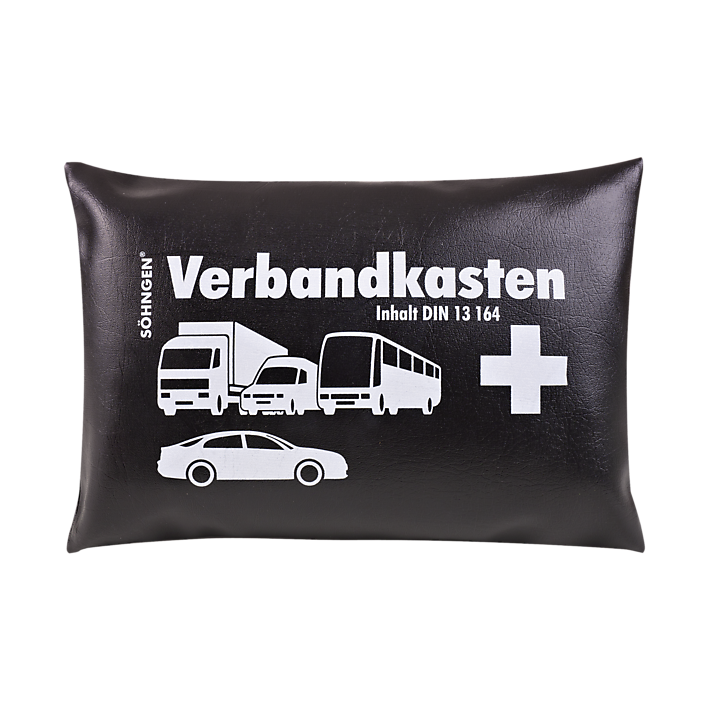 KFZ-Verbandkissen schwarz mit Füllung Standard DIN 13164