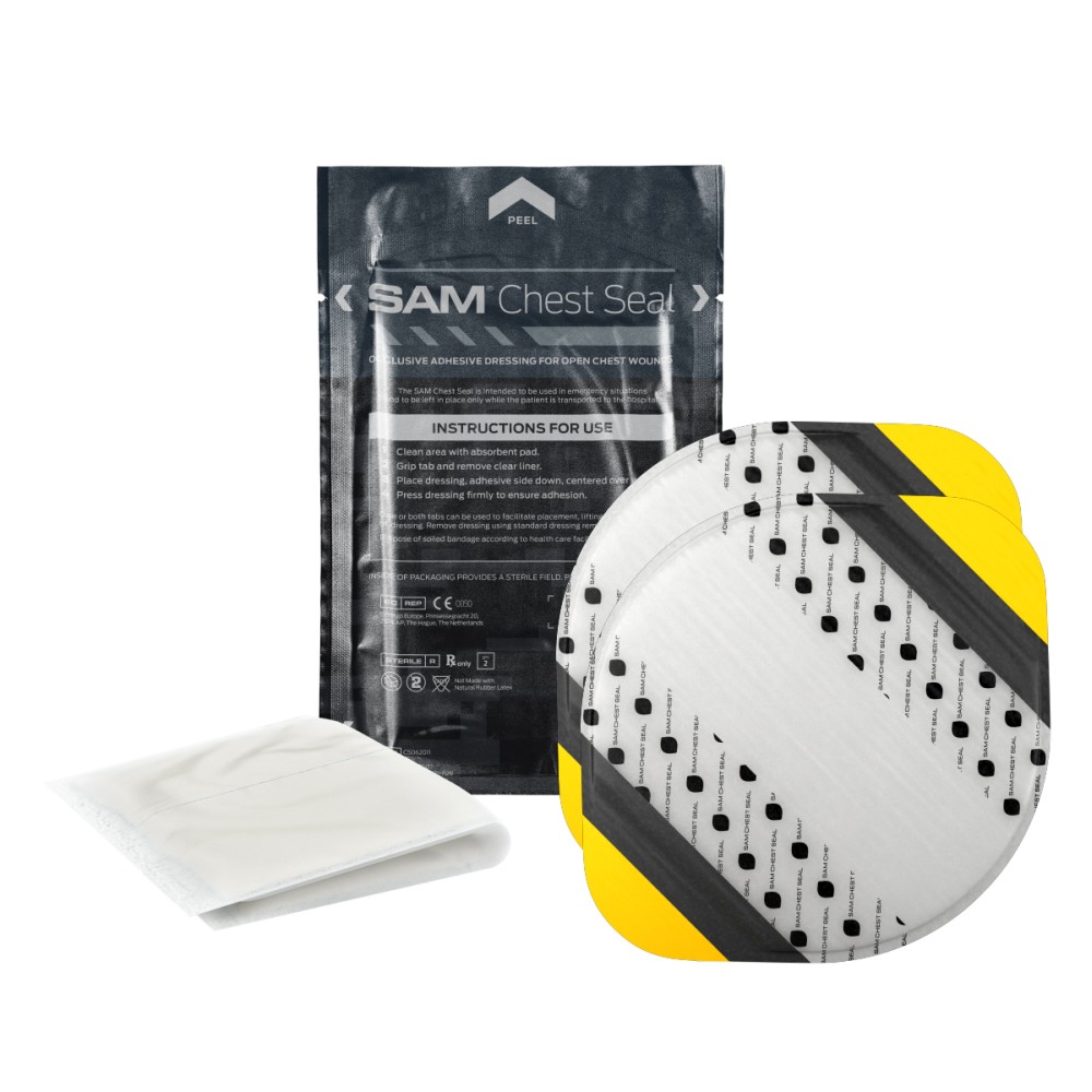 SAM® Chest Seal ohne Ventil - Packung à 2 Stück