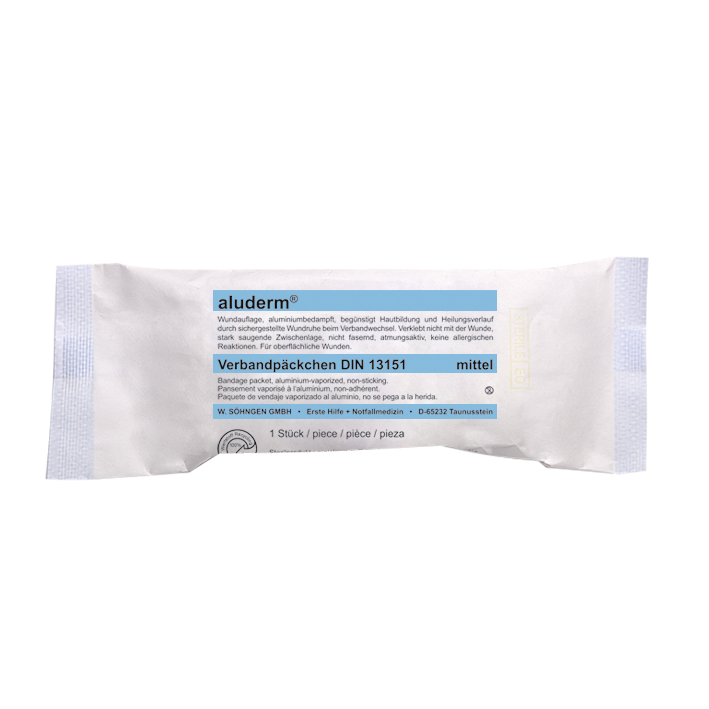 aluderm® Verbandpäckchen DIN 13151 mittel steril à 50 Stück