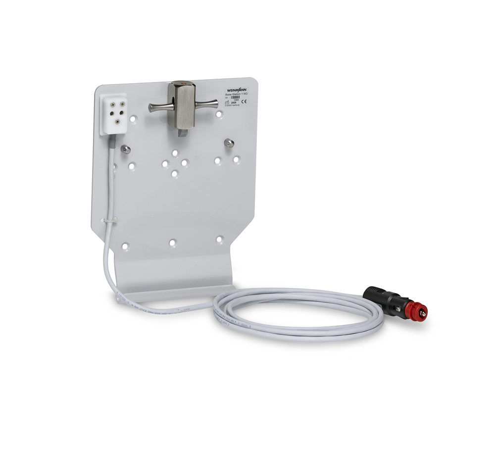 BASE-STATION 1 NG  Wandhalterung mit 12 V Ladeschnittstelle (Kfz-Kombistecker) für die Tragesysteme