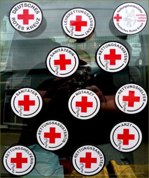 Autoplakette Sanitäterin