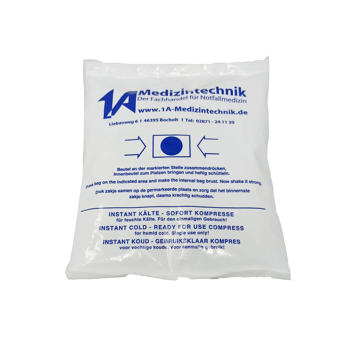 Kälte Sofort Kompresse in 15 x 17 cm, weiß