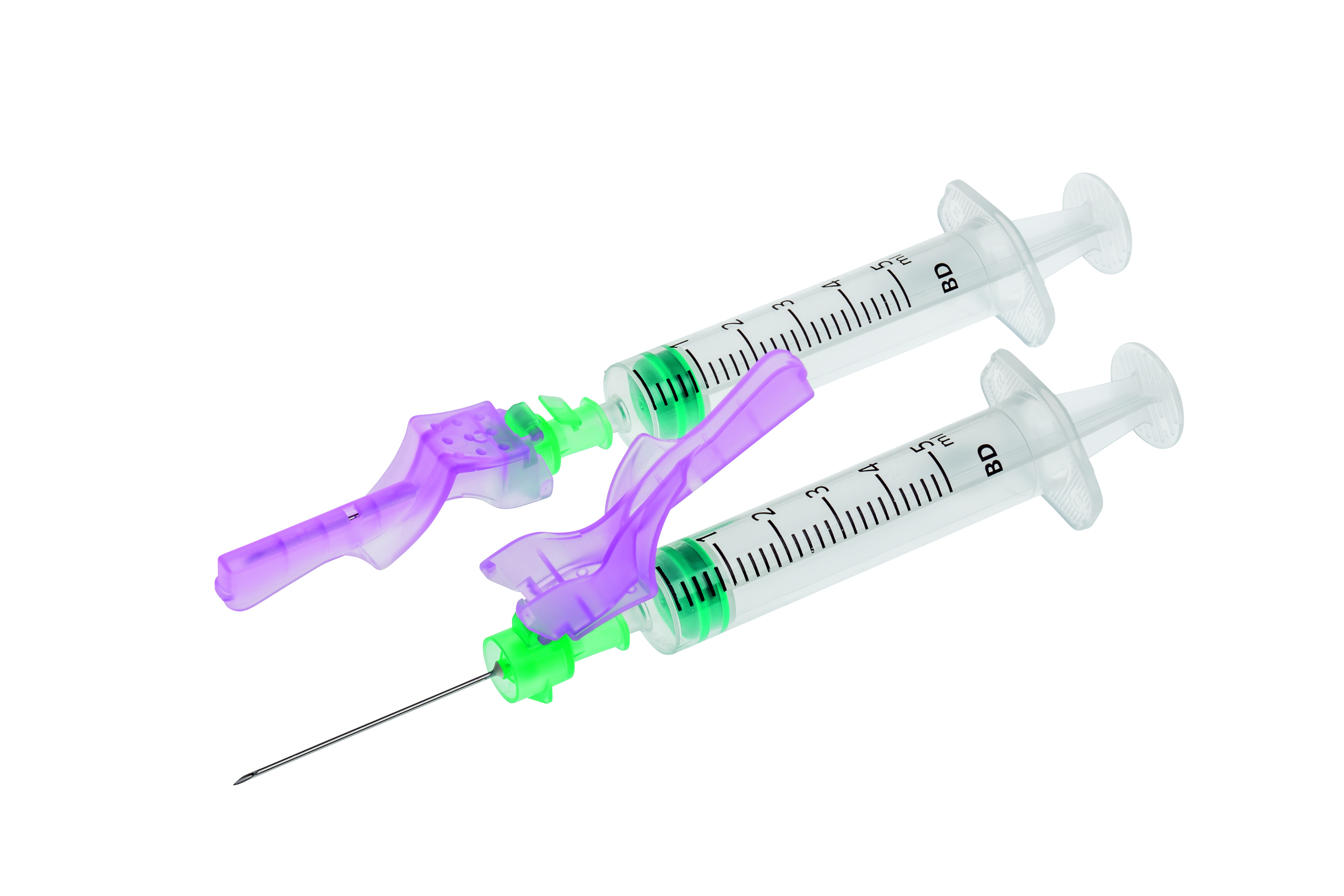 BD Eclipse Sicherheitsinjektionskanülen 21 G grün - Packung à 100 Stück