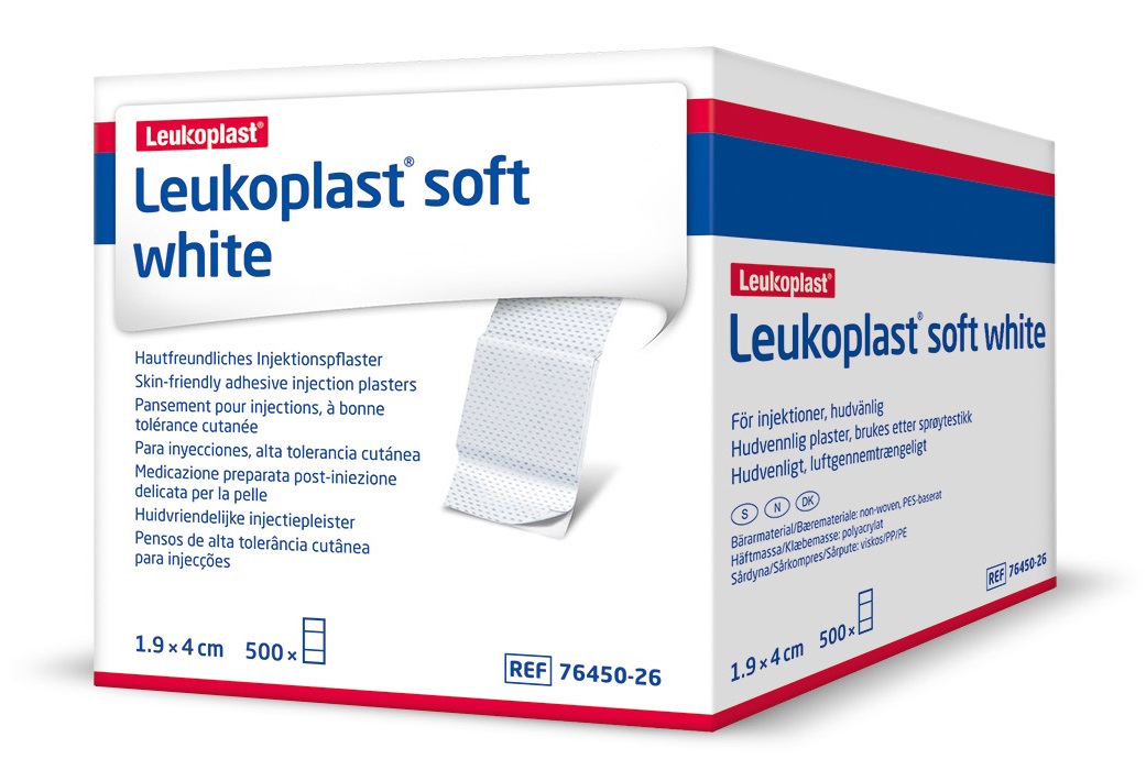 Leukoplast Soft White Injektionspflaster 1,9 x 4 cm - Packung à 500 Stück