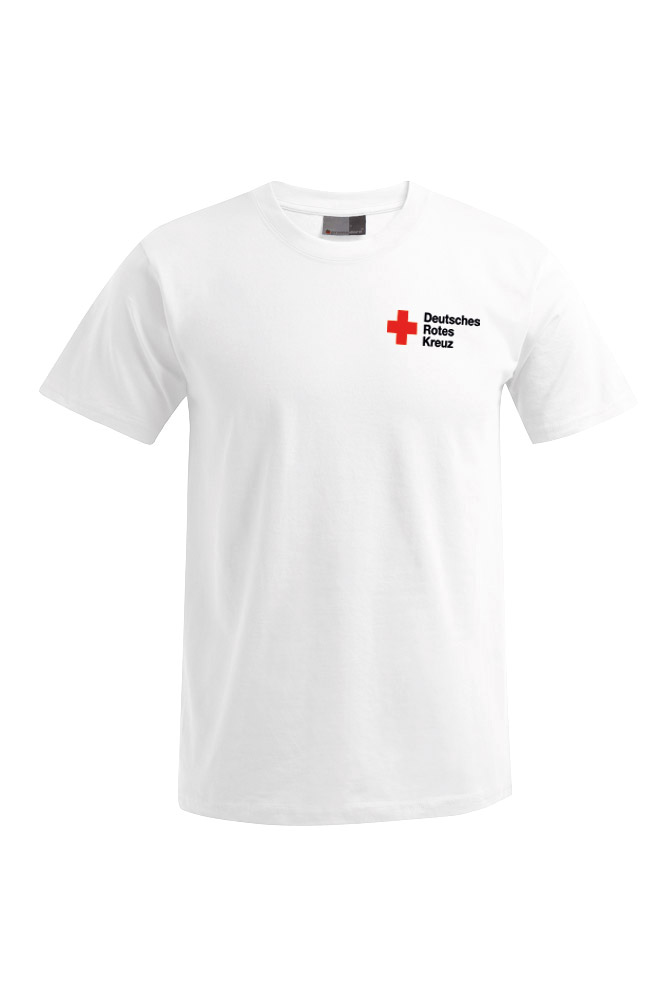 T-Shirt weiß mit Stick DRK Kompaktlogo