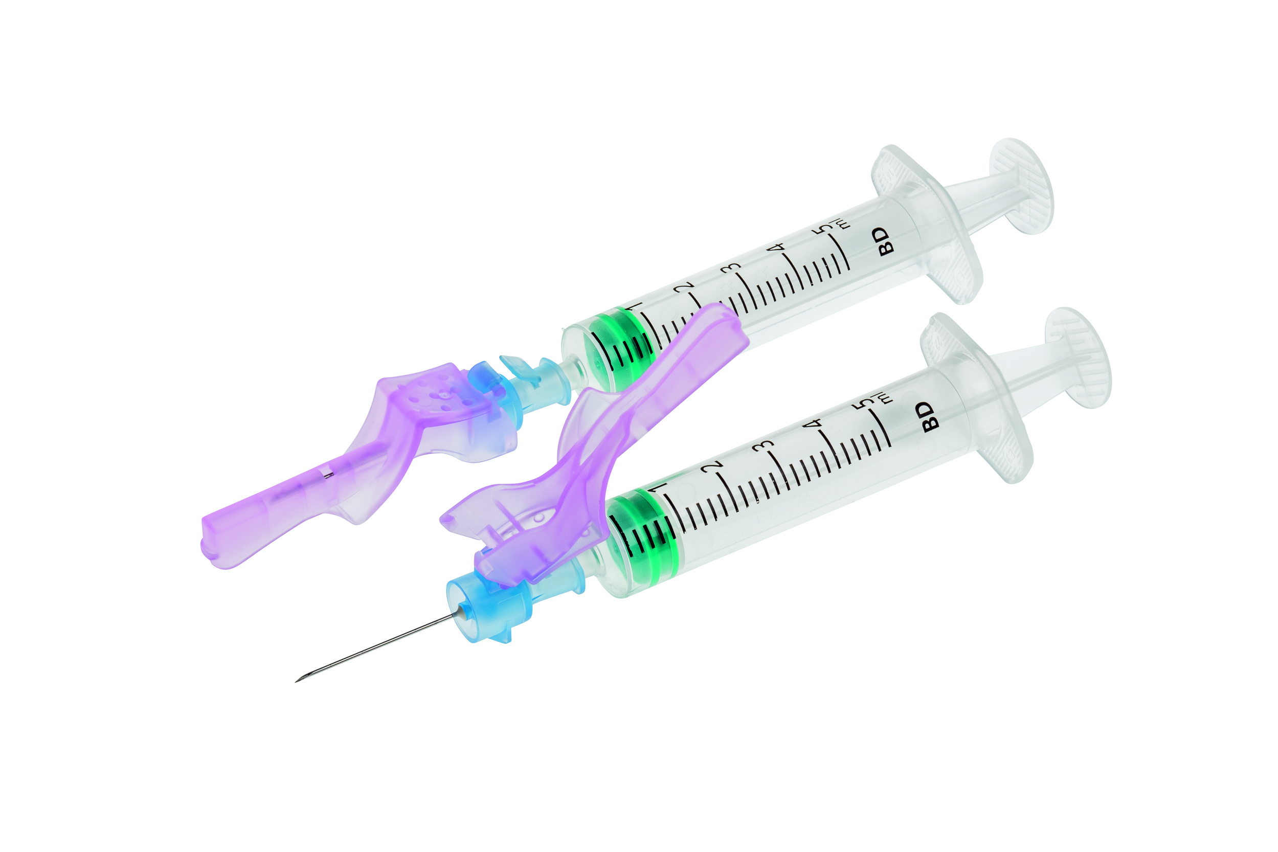 BD Eclipse Sicherheitsinjektionskanülen 23 G in blau - Packung à 100 Stück