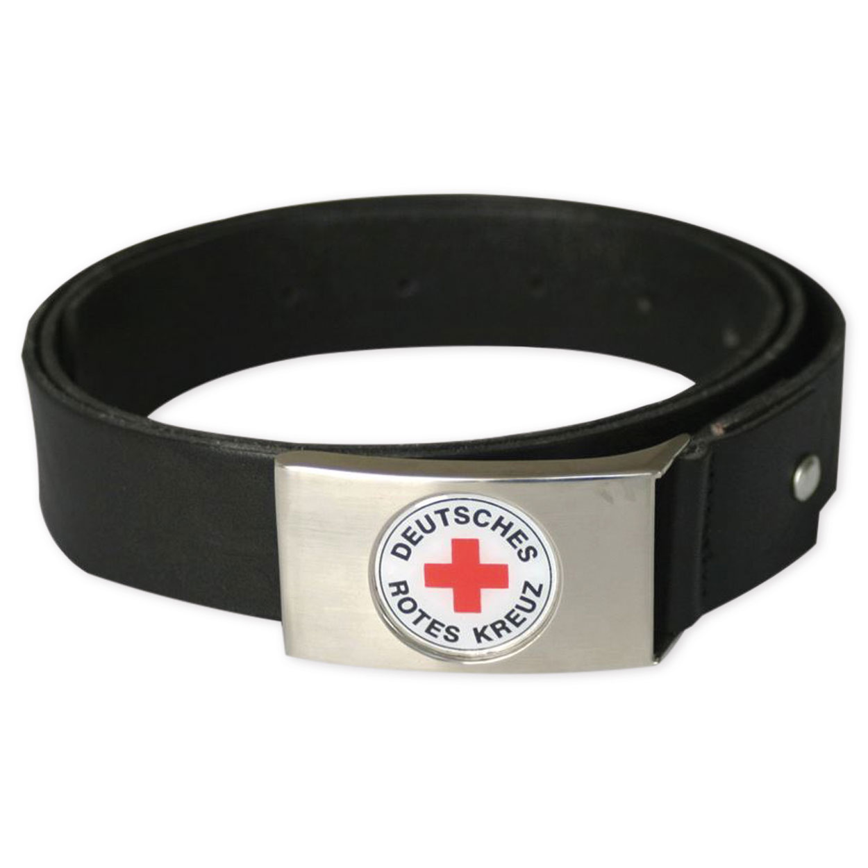 Koppelgürtel mit DRK-Rundlogo in schwarz, 135 cm