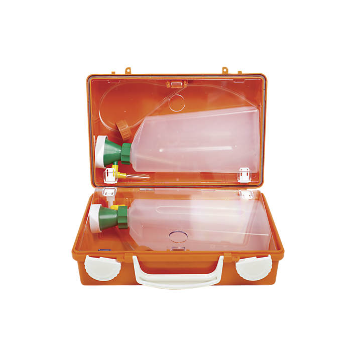 Kombi-Set Augenspülstation QUICK-CD orange