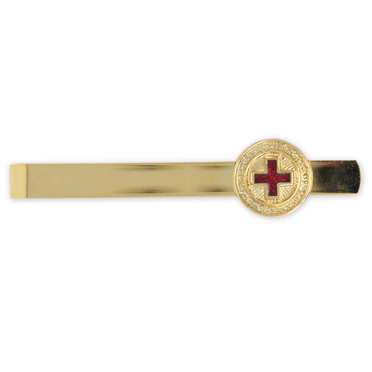 Rot-Kreuz--Krawattennadel, vergoldet