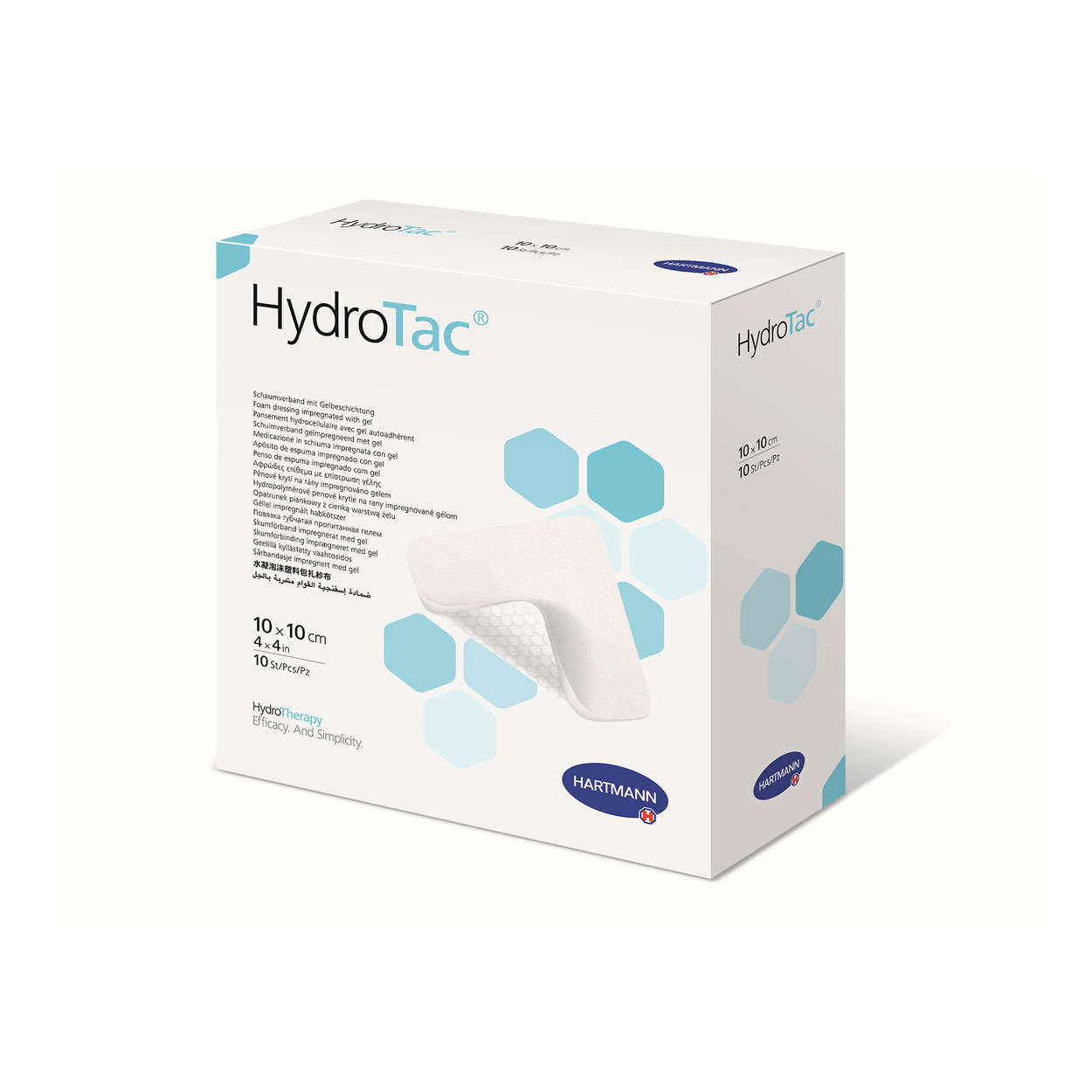 HydroTac® in 10x10 cm, 1 Faltschachtel à 10 Stück