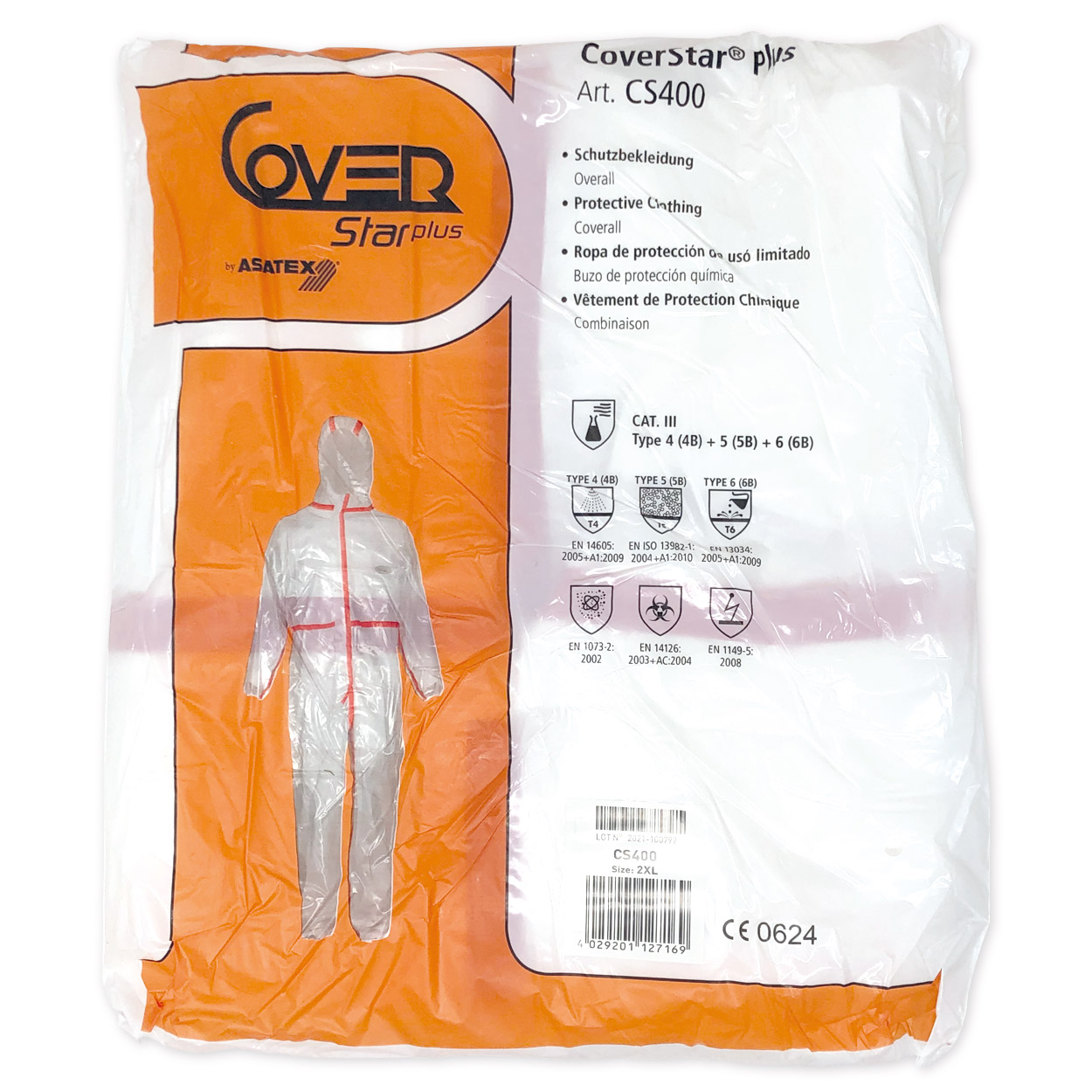 Schutzoverall CoverStar®Plus CS400 - Karton à 50 Stück