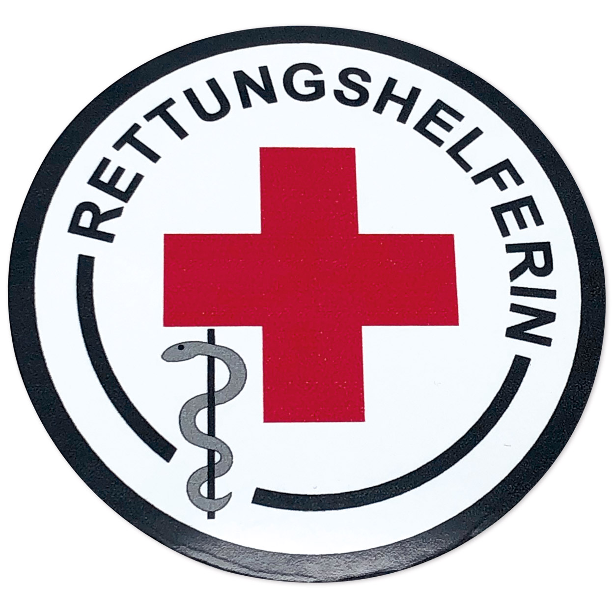 Autoplakette Rettungshelferin