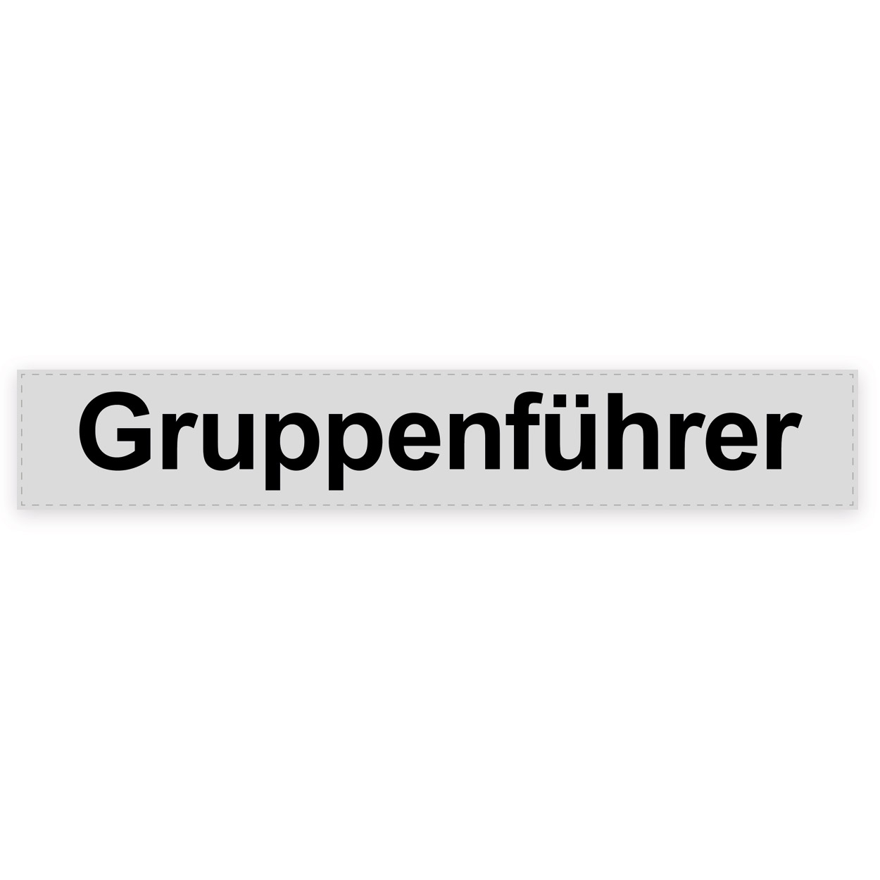 Rückenschild Gruppenführer, silber
